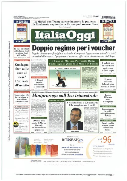 Italia oggi : quotidiano di economia finanza e politica